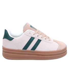 Baskets femme Essa BEIGE/VERT