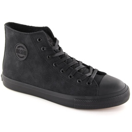 Baskets montantes isolées homme, noires Big Star OO174247