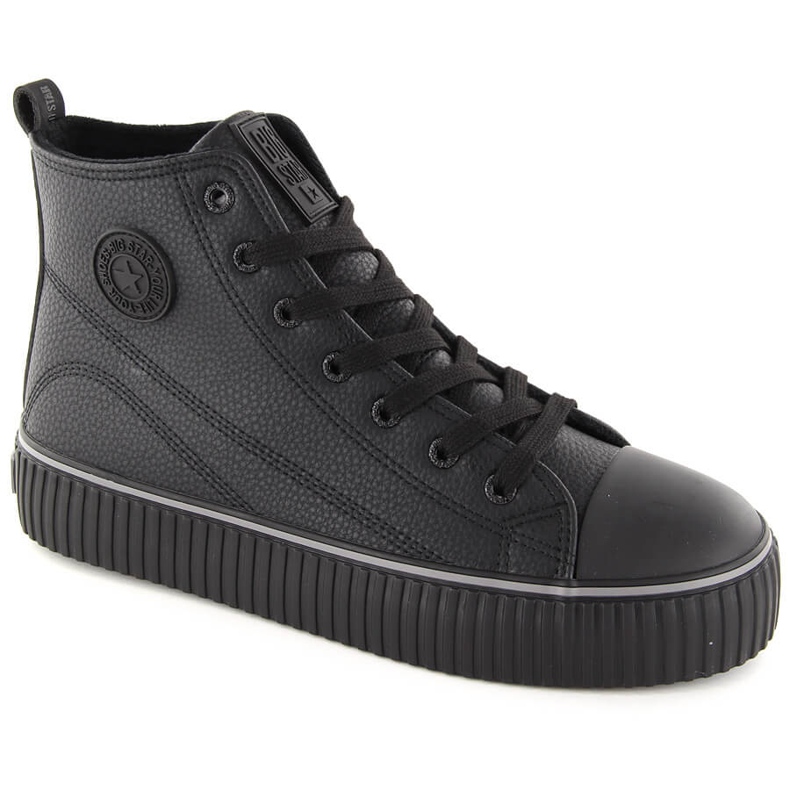 Baskets montantes isolées noires Big Star OO274790 le noir