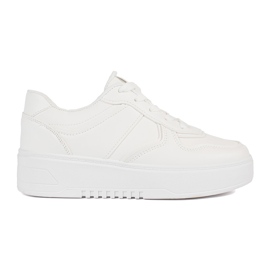 Chaussures de sport à plateforme blanches pour femmes Chaussures de sport à plateforme blanches pour femmes