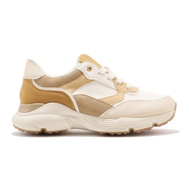 Baskets femme beiges