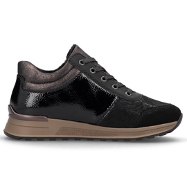 Baskets isolées noires pour femme Rieker N1407-00