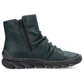 Bottes femme isolées vertes Rieker 55052-54 Bottes femme isolées vertes Rieker 55052-54