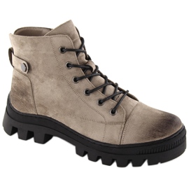 Bottines femme kaki Potocki SZ12168 vert