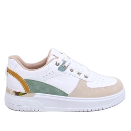 Baskets femme Asker Abricot blanche