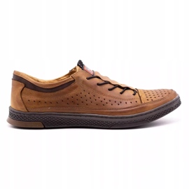 Polbut Chaussures cuir homme K22P camel brun