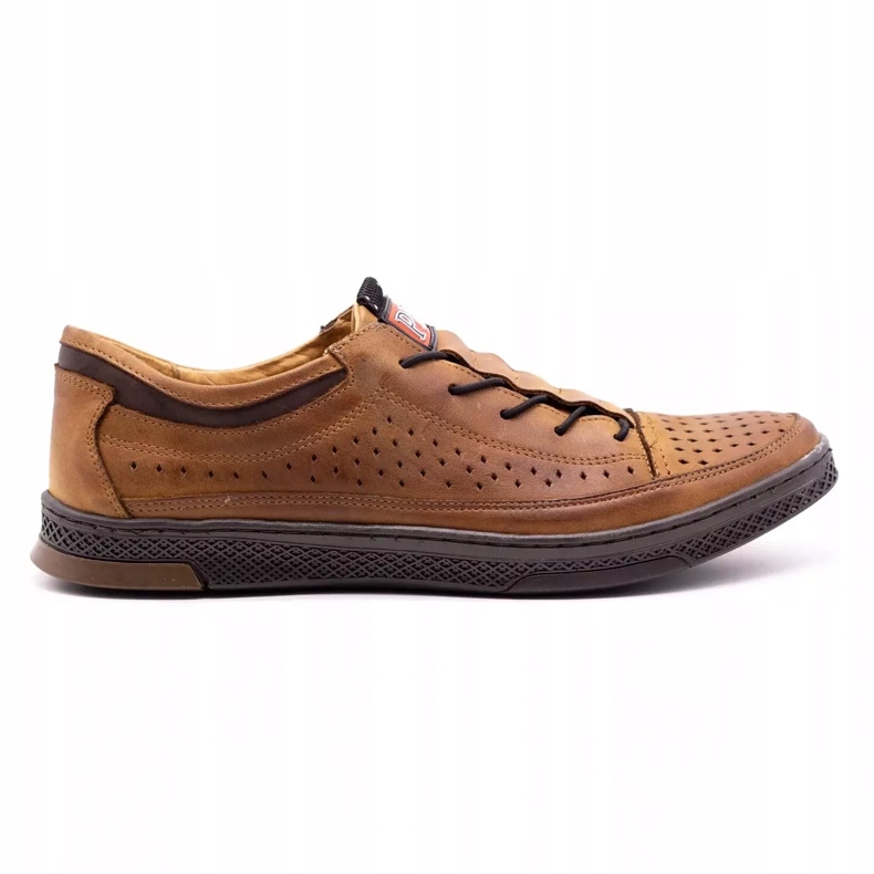 Polbut Chaussures cuir homme K22P camel brun
