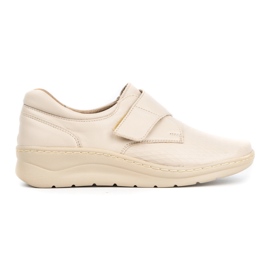 WASAK Baskets en cuir pour femmes 0539W, crème beige WASAK Baskets en cuir pour femmes 0539W, crème beige