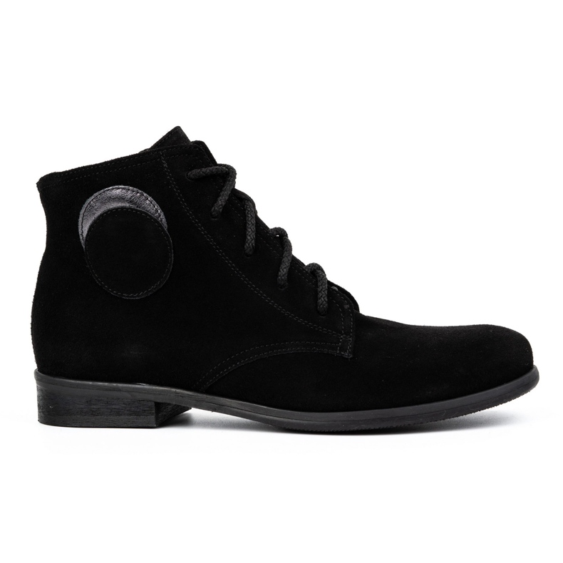 Olivier Bottines isolées en daim pour femme 1024 noir le noir