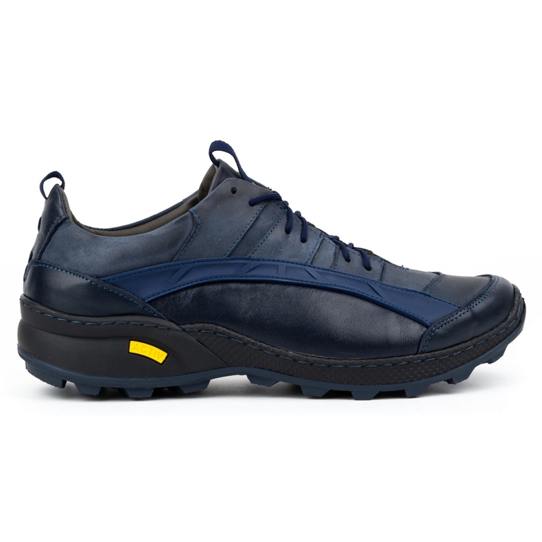 Olivier Chaussures de trekking en cuir pour hommes 405KZ, bleues