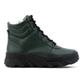 WASAK Bottes de neige d'hiver en cuir pour femme 0697W vert