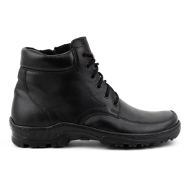 WASAK Bottines isolées homme, cuir Polish 0151W, noir