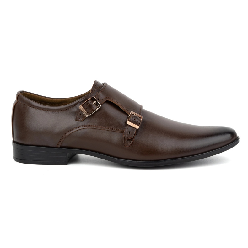 Olivier Chaussures habillées en cuir Monki 287LU marron foncé brun