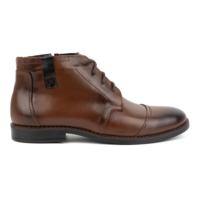 Olivier Chaussures d'hiver pour hommes, bottines élégantes 282LU, marron brun Olivier Chaussures d'hiver pour hommes, bottines élégantes 282LU, marron brun