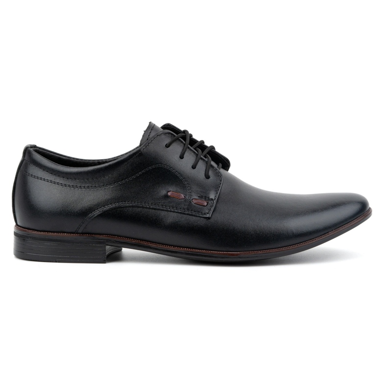 Olivier Chaussures habillées en cuir pour hommes 277 noires et bordeaux le noir
