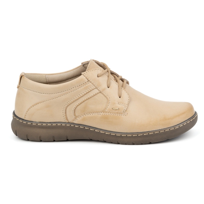 Olivier Chaussures en cuir pour femmes 0819 beige