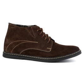 Olivier Bottines Chelsea à lacets homme 307lu marron brun