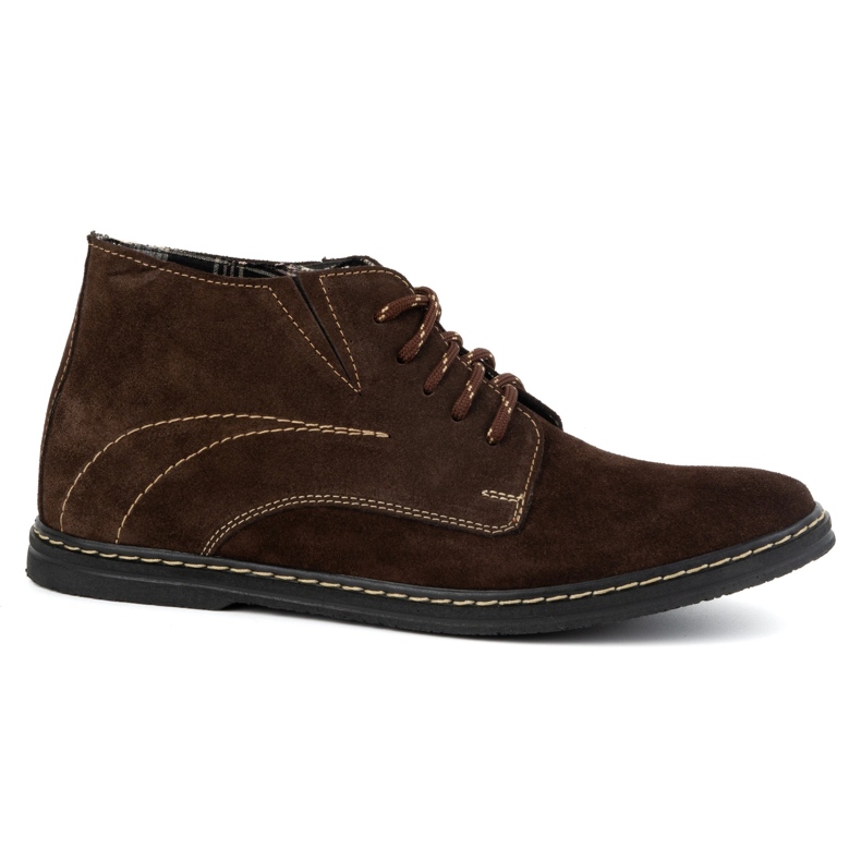 Olivier Bottines Chelsea à lacets homme 307lu marron brun