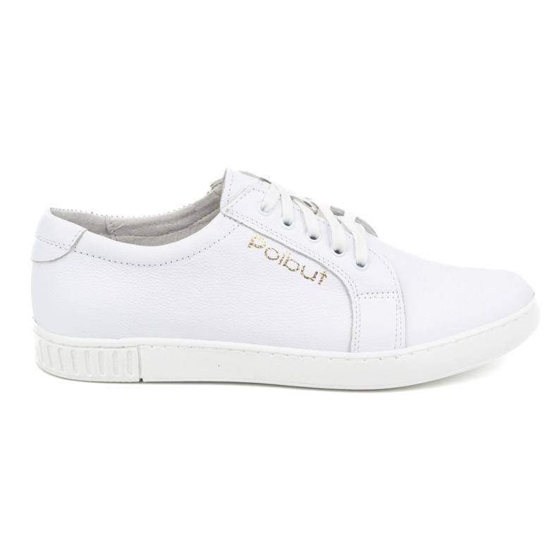 Polbut Chaussures en cuir pour hommes 320/2 blanches Polbut Chaussures en cuir pour hommes 320/2 blanches