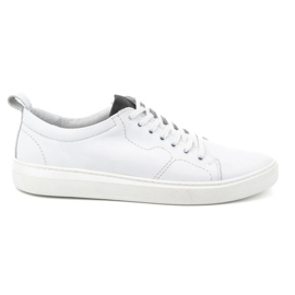 Olivier Chaussures de sport à lacets en cuir pour hommes 434KNT blanc blanche Olivier Chaussures de sport à lacets en cuir pour hommes 434KNT blanc blanche