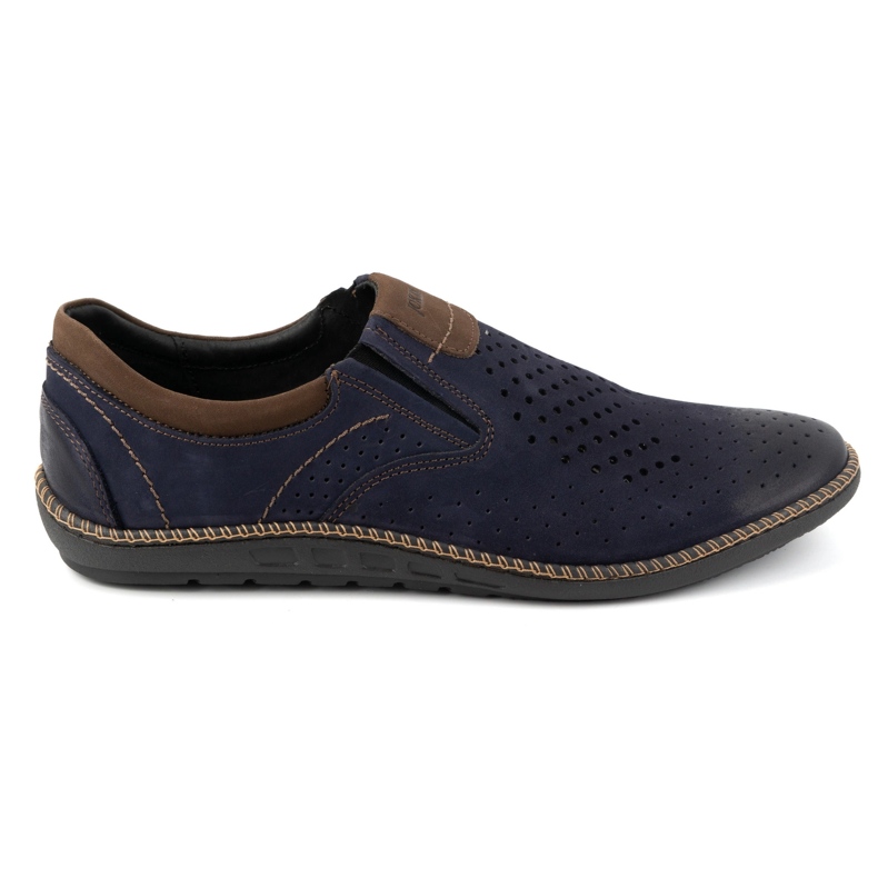 Joker Chaussures homme, mocassins cuir 937L, bleu marine