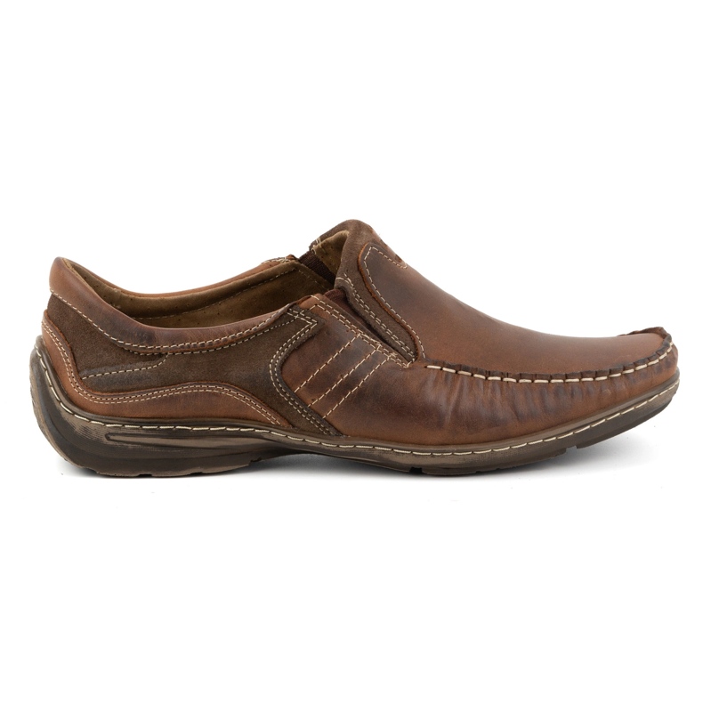 KOMODO Chaussures homme, mocassins en cuir 627K, marron brun KOMODO Chaussures homme, mocassins en cuir 627K, marron brun