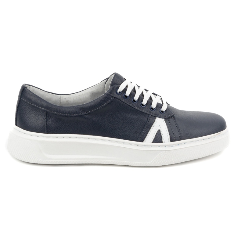 KOMODO Chaussures décontractées en cuir pour hommes 910/2, bleu marine