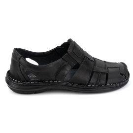 Olivier Slip-on été cuir homme 902MP Summer noir le noir