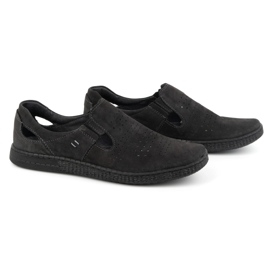 KOMODO Mocassin homme en cuir 864 Noir le noir