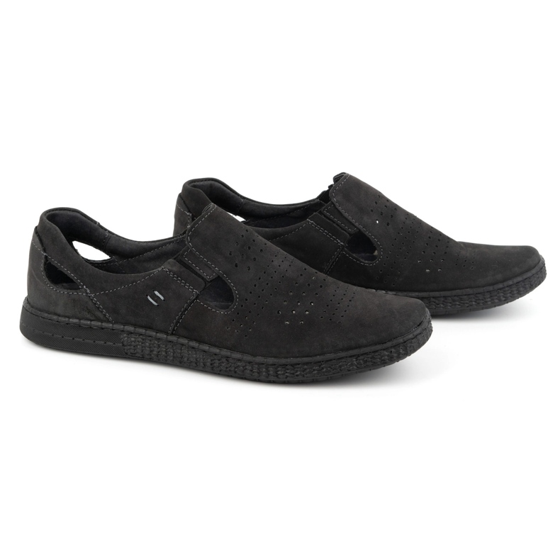 KOMODO Mocassin homme en cuir 864 Noir le noir