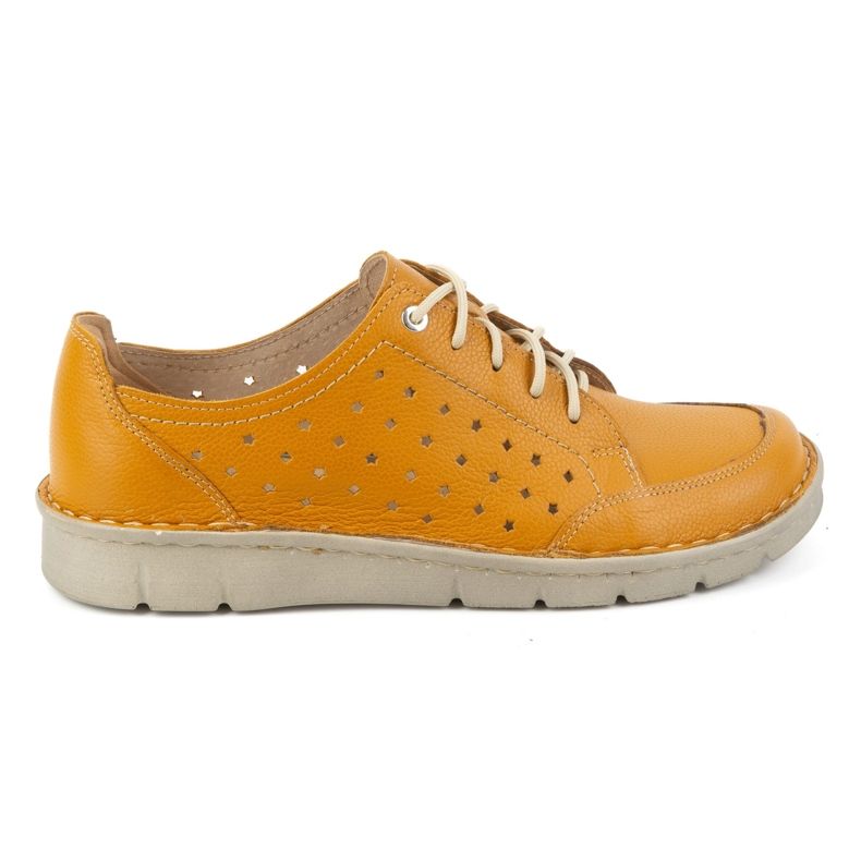Kampol Chaussures en cuir pour femmes 403/83 orange