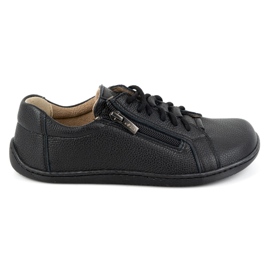 Olivier Chaussures minimalistes en cuir pieds nus pour femmes 1242 noir le noir
