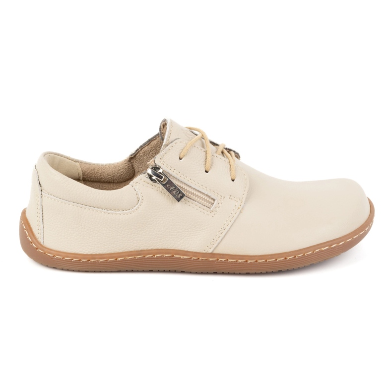 Olivier Chaussures femme pieds nus minimalistes en cuir 1244, beige