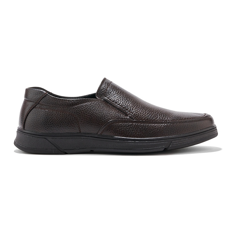 Mocassins marron pour hommes en cuir écologique brun Mocassins marron pour hommes en cuir écologique brun