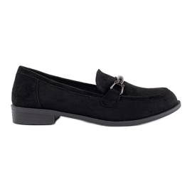 Goodin Mocassins classiques en daim noir