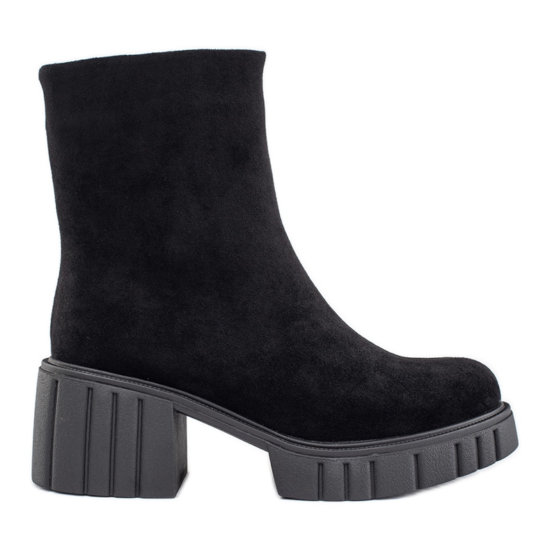 Bottines plateforme femme noires le noir