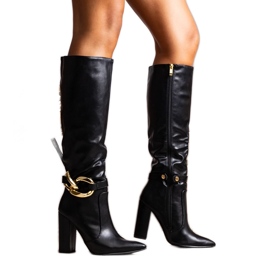 Bottes Macari isolées noires le noir