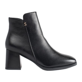 Bottines à talons hauts pour femme noires le noir