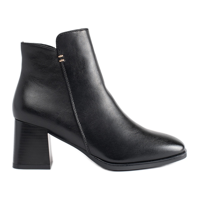 Bottines à talons hauts pour femme noires le noir