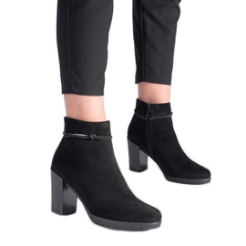 Bottines élégantes en daim de Sergio Leone le noir