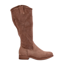 Bottines Ajourées Femme Marron S.Barski HY42-139 brun