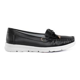 Mocassins noirs sur la plate-forme le noir Mocassins noirs sur la plate-forme le noir