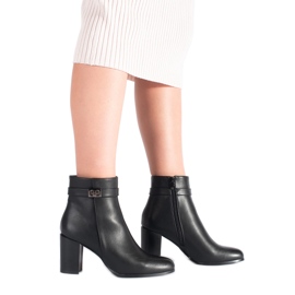 Bottines élégantes noires de Sergio Leone le noir Bottines élégantes noires de Sergio Leone le noir