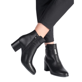 Bottines noires classiques et élégantes de Sergio Leone le noir Bottines noires classiques et élégantes de Sergio Leone le noir