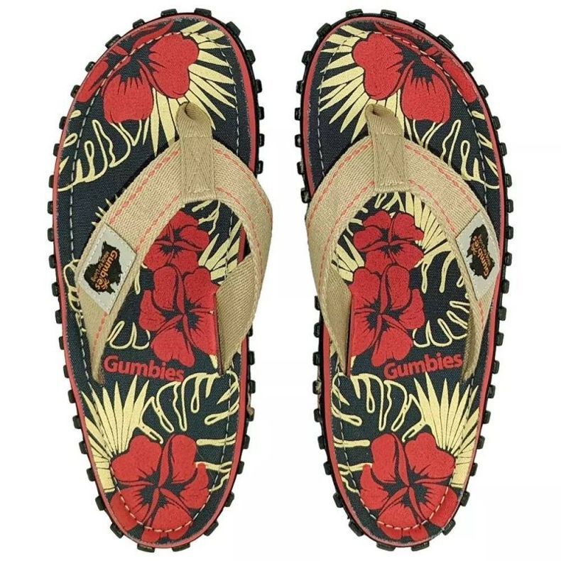 Tongs Gumbies Islander Denim Hibiscus GU-FFISL109 multicolore