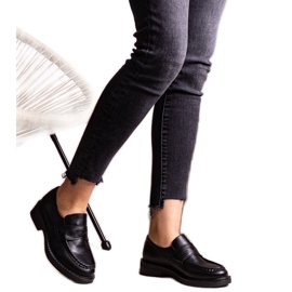 Mocassins Élodie élégants noirs