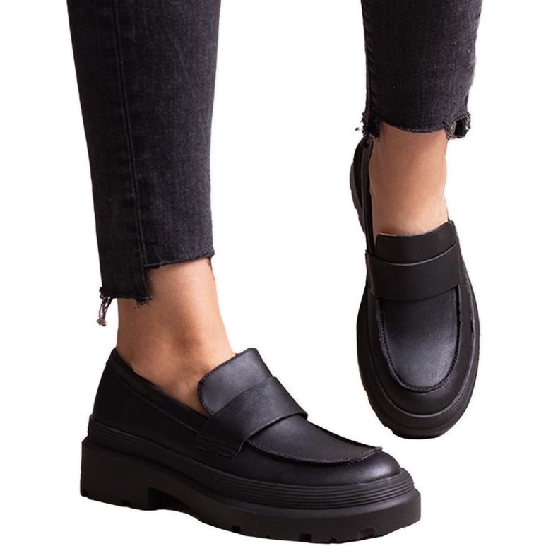 Chaussures noires en éco-cuir Seraphin le noir Chaussures noires en éco-cuir Seraphin le noir