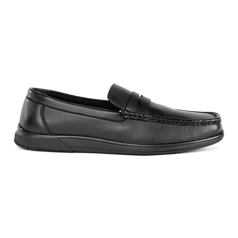 Mocassins slip-on homme noirs le noir