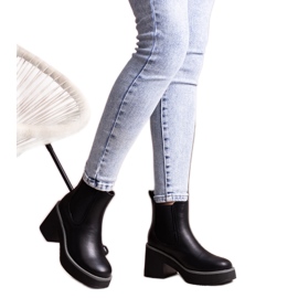 Bottines noires de Lidea