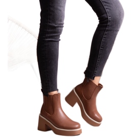 Bottines marron de Lidea brun